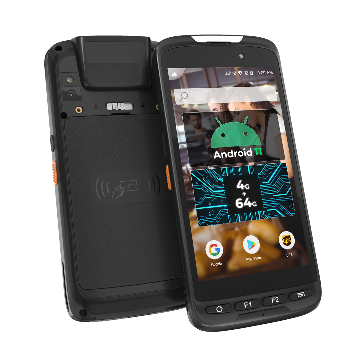IPDA061 Android Barcode Scanner, 4+64GB Flash, 1D/2D/QR Zebra Scanner, Full-Screen 5" Android 11 Mobile Computer, Bluetooth 5.0, WiFi, 4G LTE, NFC, 8-Core CPU Inventory Barcode Data Collector