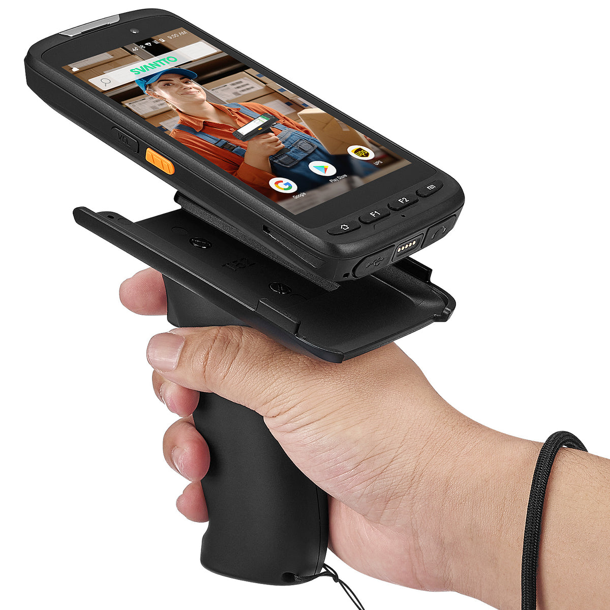 IPDA061P Android Barcode Scanner, 5" Full-Touch, Rugged PDA Android 11 with Pistol Grip, 4+64GB, 1D/2D/QR Zebra Scanner SE4710