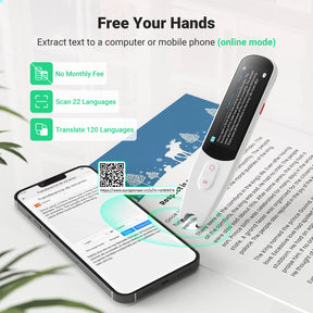 SVANTTO book reading pen can scan 22 languages and translate 120 languages.