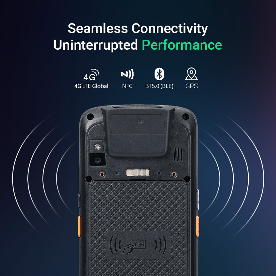 IPDA061 Android Barcode Scanner, 4+64GB Flash, 1D/2D/QR Zebra Scanner,