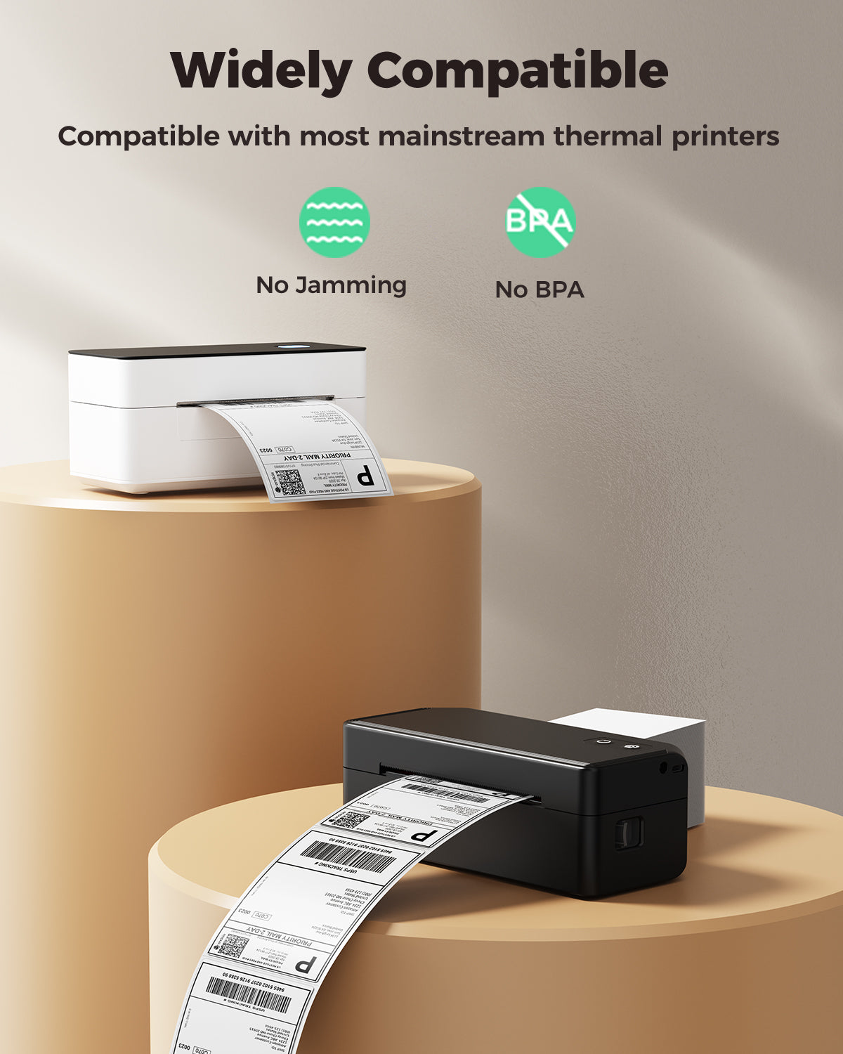 SVANTTO 4x6 Thermal Labels, Strong Adhesive and Perforated Shipping Labels, Thermal Printer Labels for Mailing Postage Address（500Pcs/Stack）